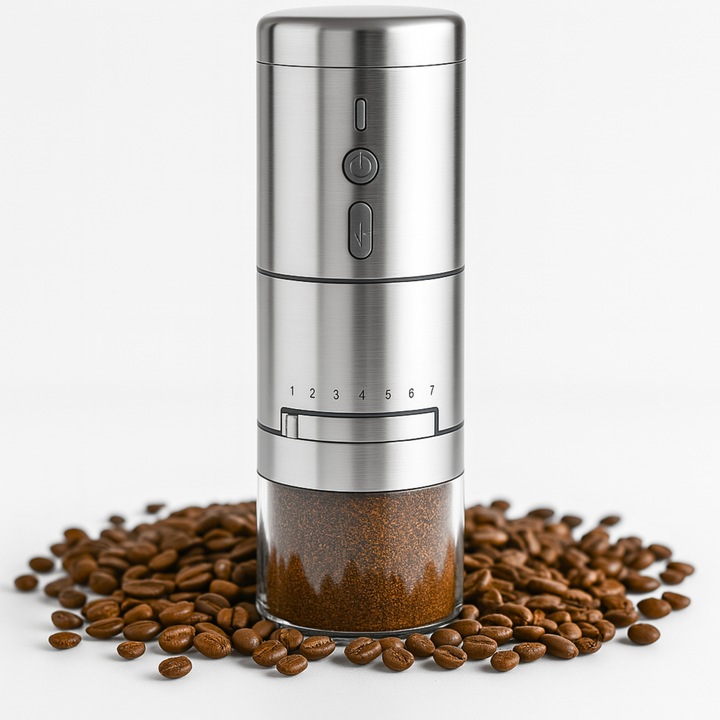 MŁYNEK DO KAWY ELEKTRYCZNY AKUMULATOROWY USB C MŁYNEK DO KAWY ZARNOWY