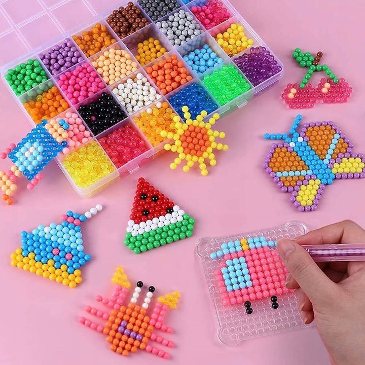 Koraliki Wodne Duży Zestaw do Tworzenia Bransoletek Biżuterii z Akcesoriami