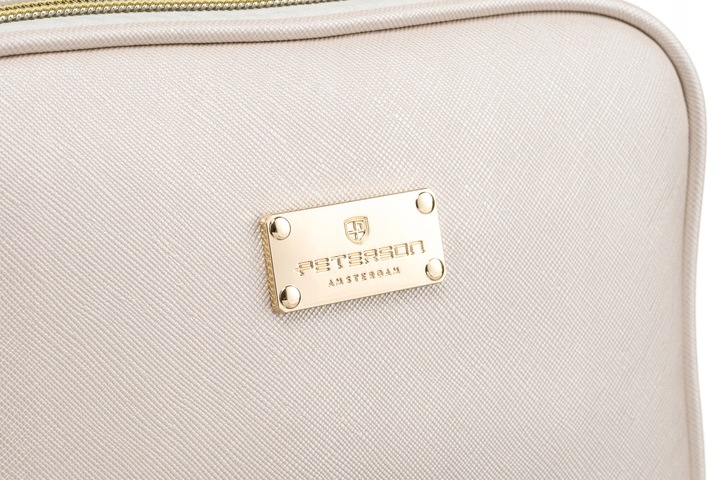 Kosmetyczka kuferek PETERSON damska idealna na podróż z uchwytem