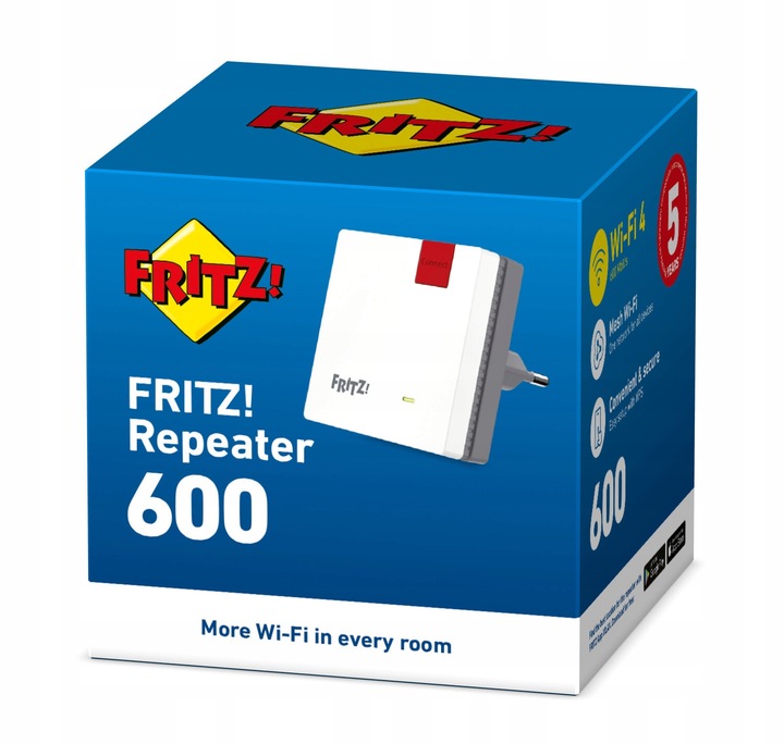 Mocny wzmacniacz Wi-Fi Mesh FRITZ!Repeater 600