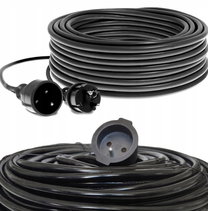 PRZEDŁUŻACZ BUDOWLANY OGRODOWY 3 x 2,5mm 20m GRUBY