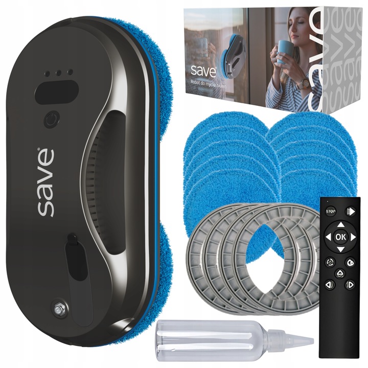 ROBOT DO OKIEN SZYB LUSTER MYJKA DO OKIEN Inteligentny Myjący Okna