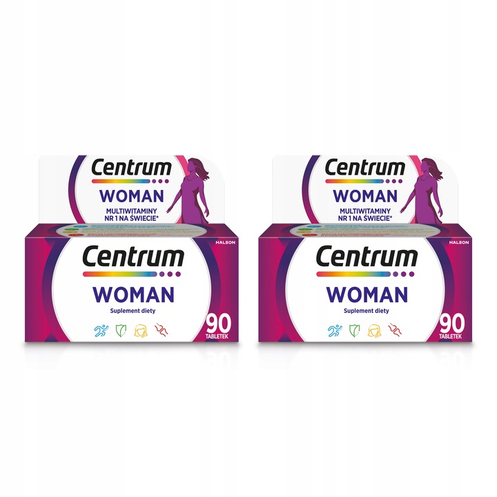 Multiwitamina Centrum dla Kobiet Suplement diety witaminy 90 tabletek