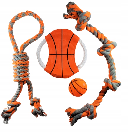 Masywny Duży zestaw zabawek dla psa szarpak, piłka