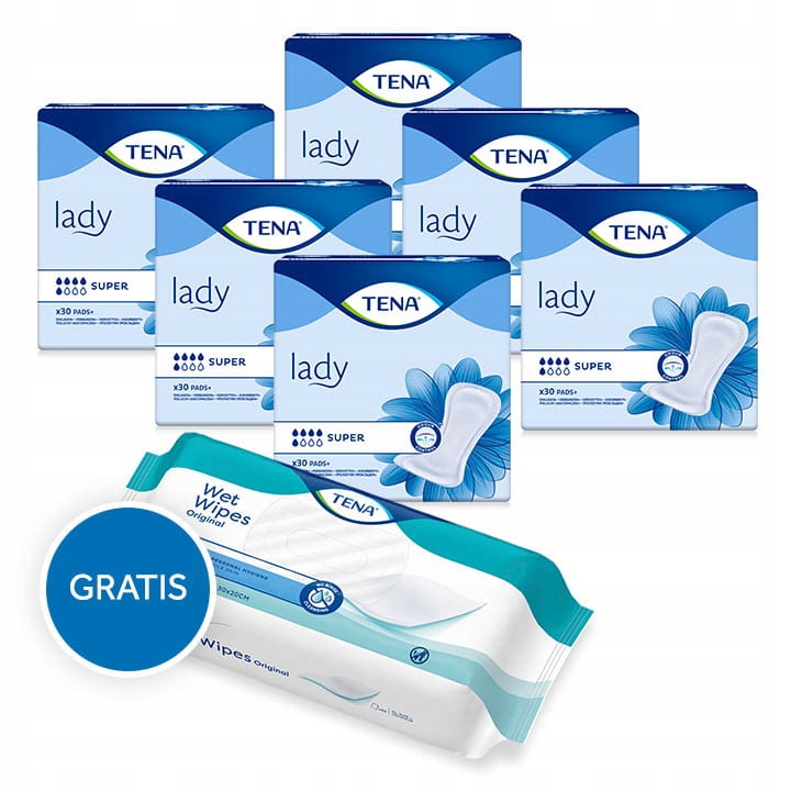 Podpaski urologiczne na nietrzymanie moczu TENA Lady Super wkładki