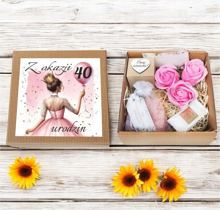 PREZENT na 40 urodziny 50 urodziny dla kobiety 20 30 60 18 KOSZ