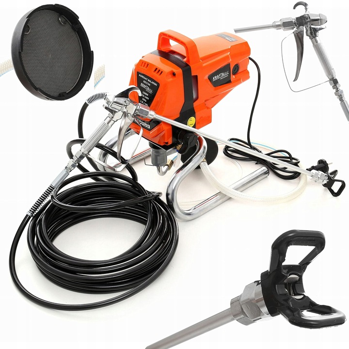 Agregat MALARSKI Pistolet Hydrodynamiczny 1500W Wąż 10M 1,5 L/min 220 BAR