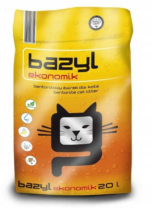 BAZYL EKONOMIK 20L - ŻWIREK DLA KOTA