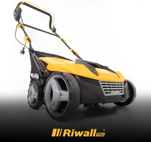 Wertykulator Aerator Elektryczny Riwall 45L 38 cm MOCNY 2400W FREZOWANIE