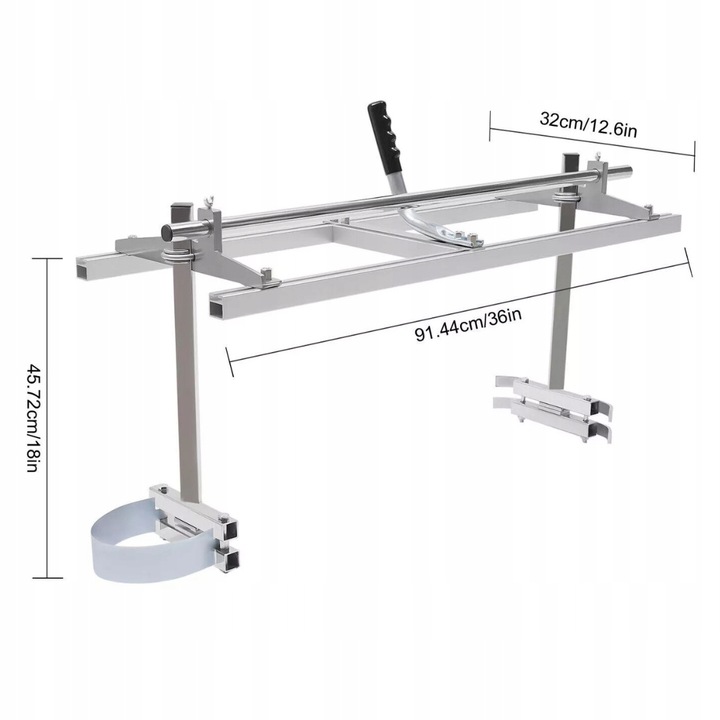 Prowadnica do piły spalinowej 14"-36” Trak łańcuchowy Przenośna