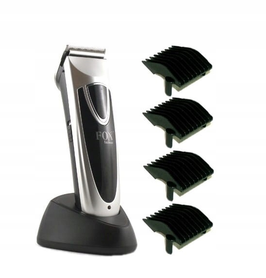 PROFESJONALNA BEZPRZEWDOWA MASZYNKA DO WŁOSÓW FOX TECHNO - STACJA -