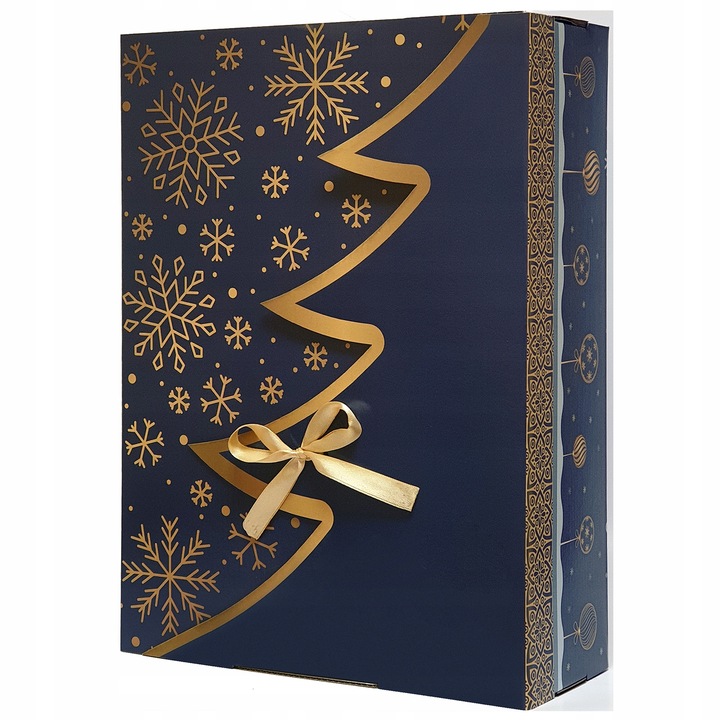 35x25x10 CM PUDEŁKO PREZENTOWE REKLAMOWE ŚWIĄTECZNE CHOINKA GRATIS 1605 C