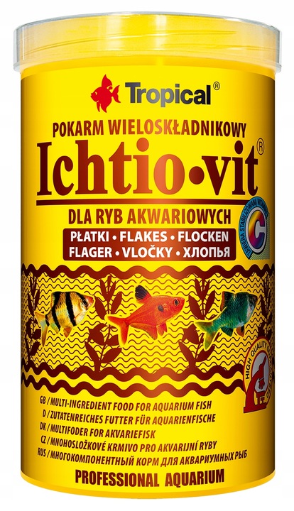 TROPICAL ICHTIO-VIT 1000ml POKARM WIELOSKŁADNIKOWY