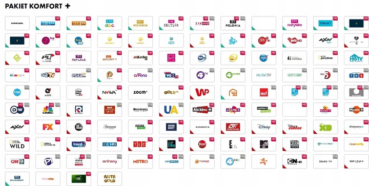 Dekoder satelitarny TNK NC+ na kartę BEZ UMOWY Komfort+ Filmbox 6