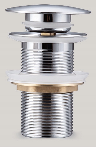 KOREK KLIK KLAK DO UMYWALKI BEZ PRZELEWU CHROM MOSIĄDZ KOREK