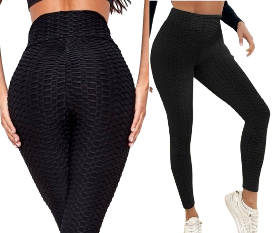 Legginsy KARBOWANE ANTYCELLULITOWE PUSH UP kolory S/M