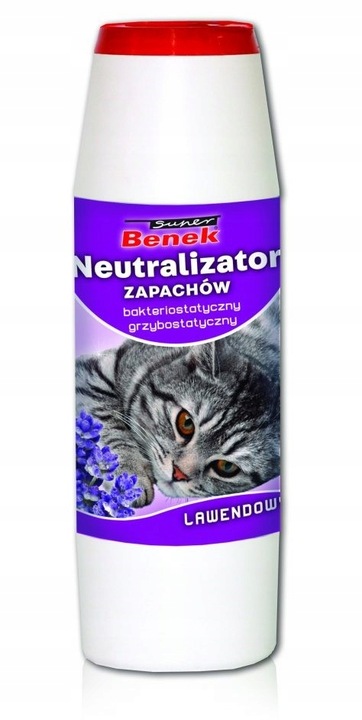 SUPER BENEK neutralizator granulat do kuwety Lawenda 5x500g usuwa zapachy