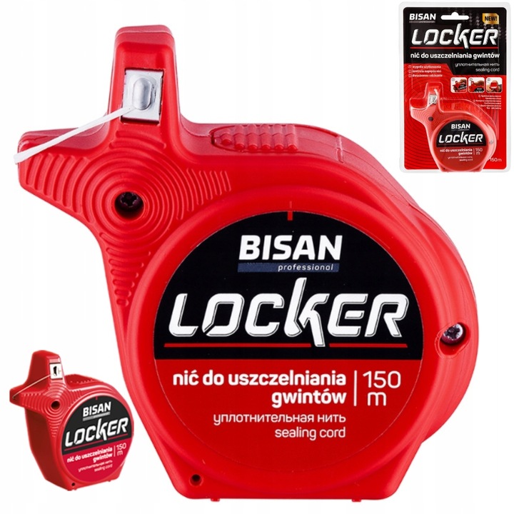 NIĆ NITKA DO GWINTÓW USZCZELNIAJĄCA ZAMIAST PAKUŁ TEFLONU LOCKER 150 mb