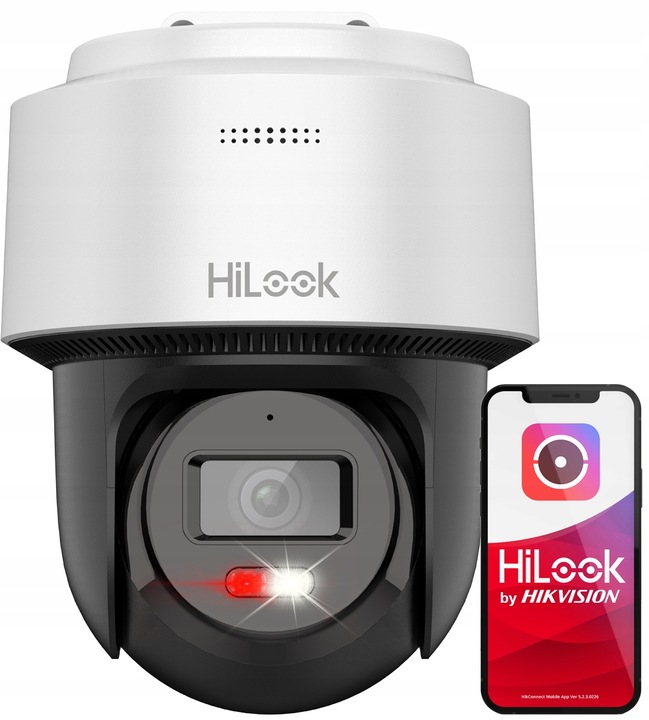 Kamera Obrotowa IP 4Mpx Zewnętrzna HiLook by Hikvision Audio + Autotracking