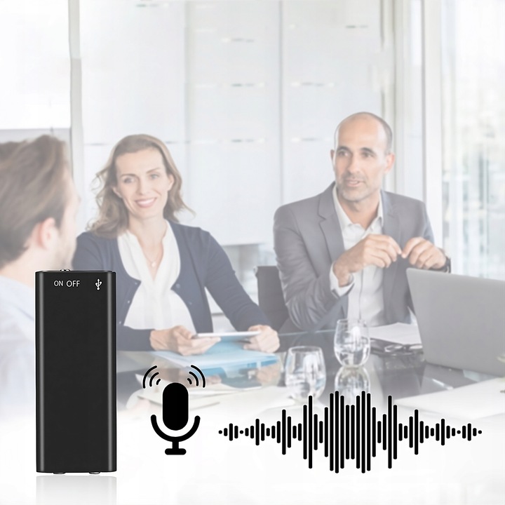 MINI DYKTAFON SZPIEGOWSKI PODSŁUCH DETEKCJA 16 GB