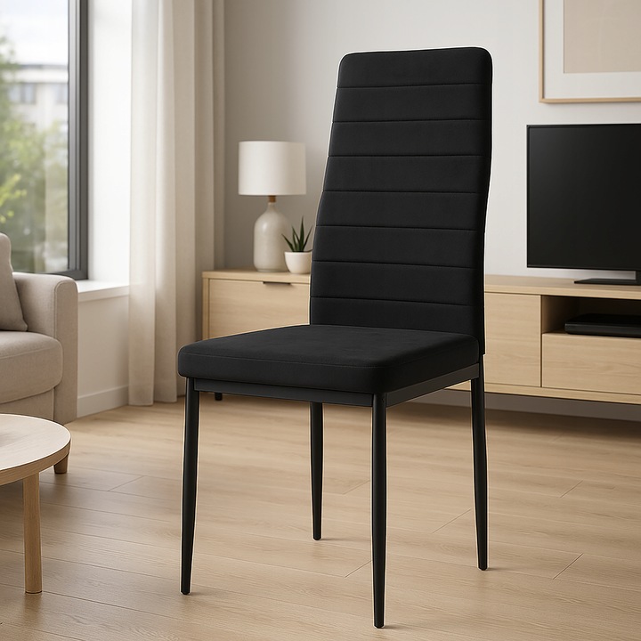 KRZESŁO PIKOWANE WELUR SALON JADALNIA KUCHNIA WYSOKIE MARK KT118