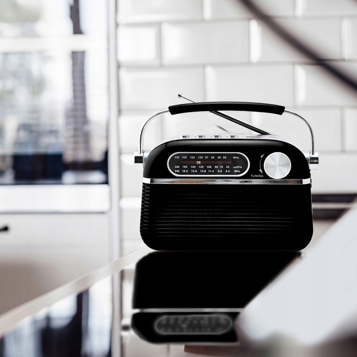 RADIO KUCHENNE RETRO PRZENOŚNE SIECIOWE NA BATERIE STROJENIE FM AM