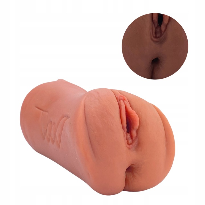 MASTURBATOR DLA MĘŻCZYZN 3W1 REALISTYCZNY Z TRZEMA STREFAMI STYMULACJI 19cm