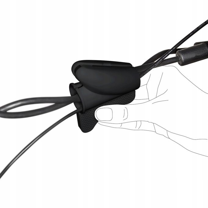 Osłona kabli czarna 1,5 m czarna Relaxdays, elastyczna osłona