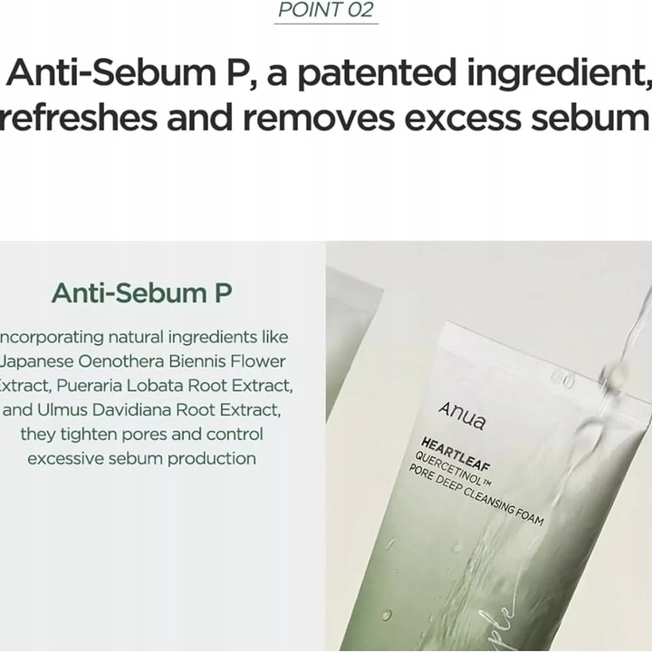ANUA Heartleaf Quercetinol Pore Deep Foam MyjąCa Pianka Do Twarzy 150 ml