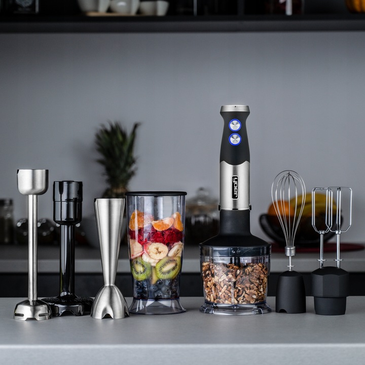 8w1 Blender ręczny Wielofunkcyjny Yoer +Tytanowe ostrza 1500W +14 ELEMENTÓW