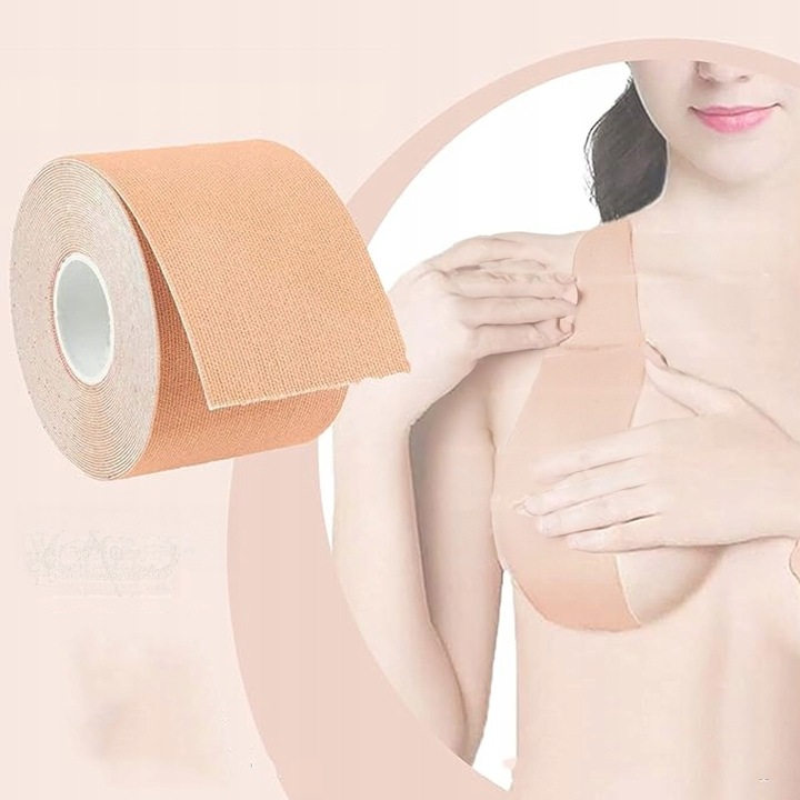 TAŚMA UNOSZĄCA BIUST MODELUJĄCA DEKOLT ZESTAW NAKLEJKI WIELOKROTNEGO UŻYTKU