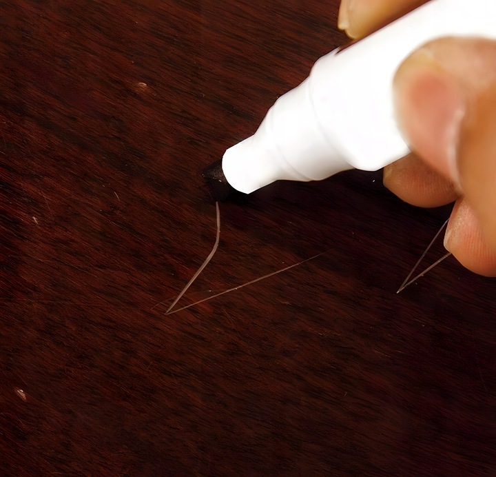 ZESTAW NAPRAWCZY MARKERY DO RYS NAPRAWY PANELI MEBLI DREWNA DRZWI WOSK