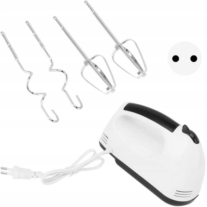 Mikser Ręczny Elektryczny Do Ciast Kremu 7 Biegowy Trzepaczka Robot