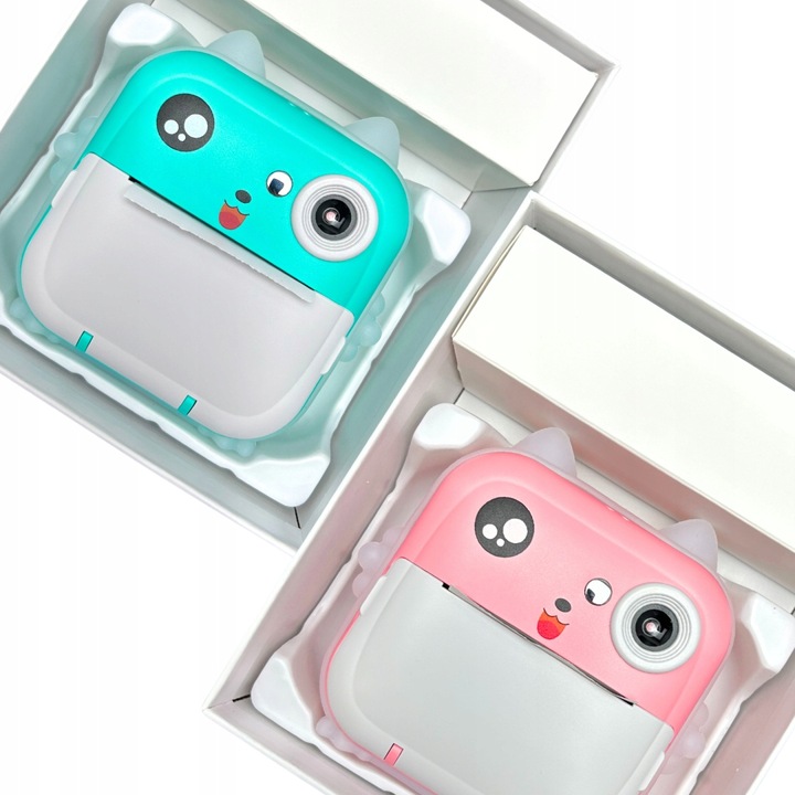 Aparat natychmiastowy Drukuś 2.0 mini aparat drukarka+ 3 rolki | 2 KOLORY