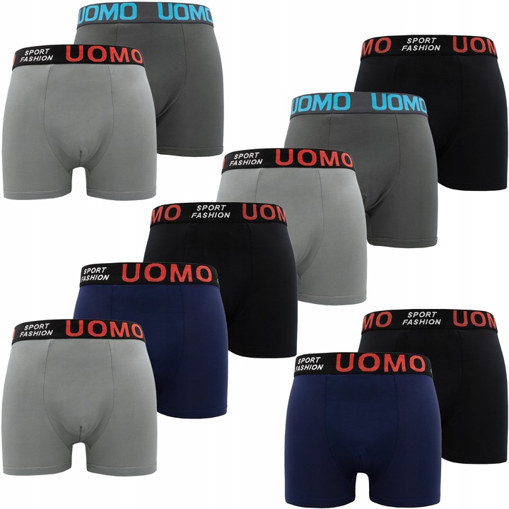 10x BOKSERKI MĘSKIE UOMO MAJTKI ROZMIAR XXL