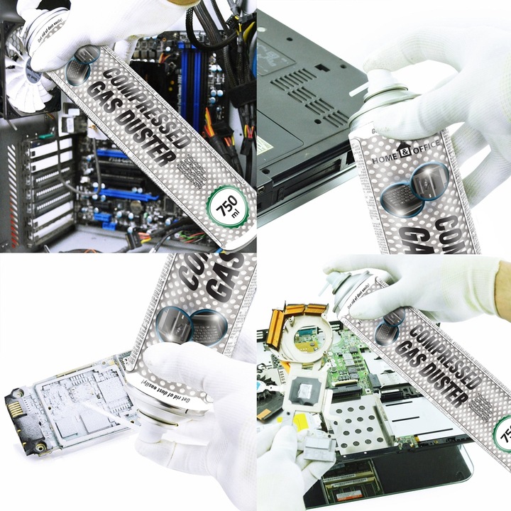 4x AABCOOLING SPRĘŻONE-POWIETRZE 750ml RURKA-15cm