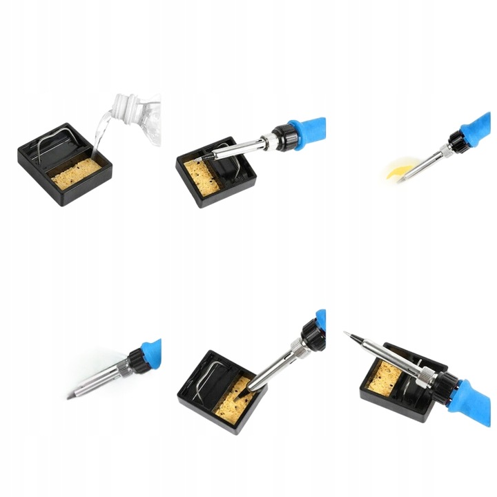 Zestaw Lutowniczy LUTOWNICA PRECYZYJNA 80W WYŚWIETLACZ LCD Walizka