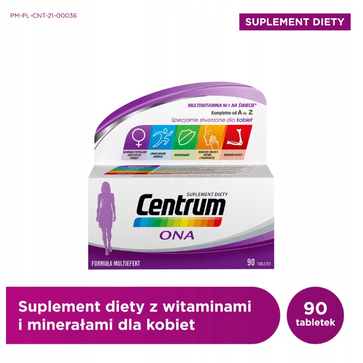 Centrum Suplement Diety dla Kobiet 90 Tabletek