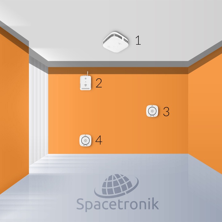 Czujnik Dymu Pożaru Ognia BEZPRZEWODOWY TUYA SMART WiFi detektor