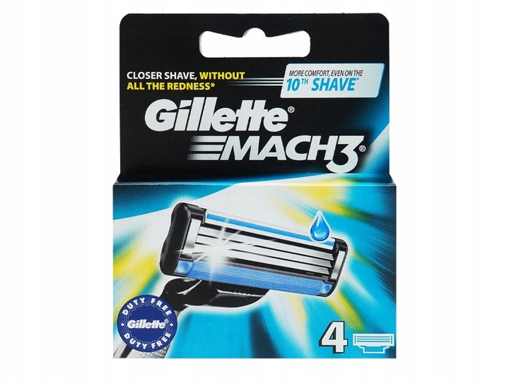 MASZYNKA DO GOLENIA GILLETTE MACH 3 + 5 ZAPASOWYCH OSTRZY GILLETTE MACH3