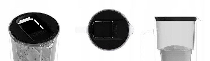 DZBANEK SZKLANY WESSPER D2 BOROSILICATE 3l + 1x FILTR WKŁAD WODY