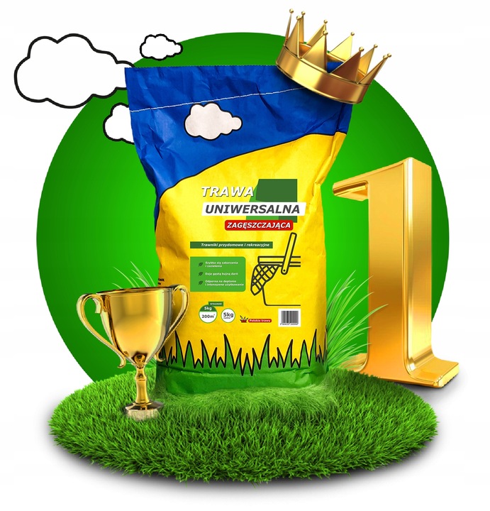 Trawa Nasiona Samozagęszczająca UNIWERSALNA odporna na deptanie 5kg 2024r.