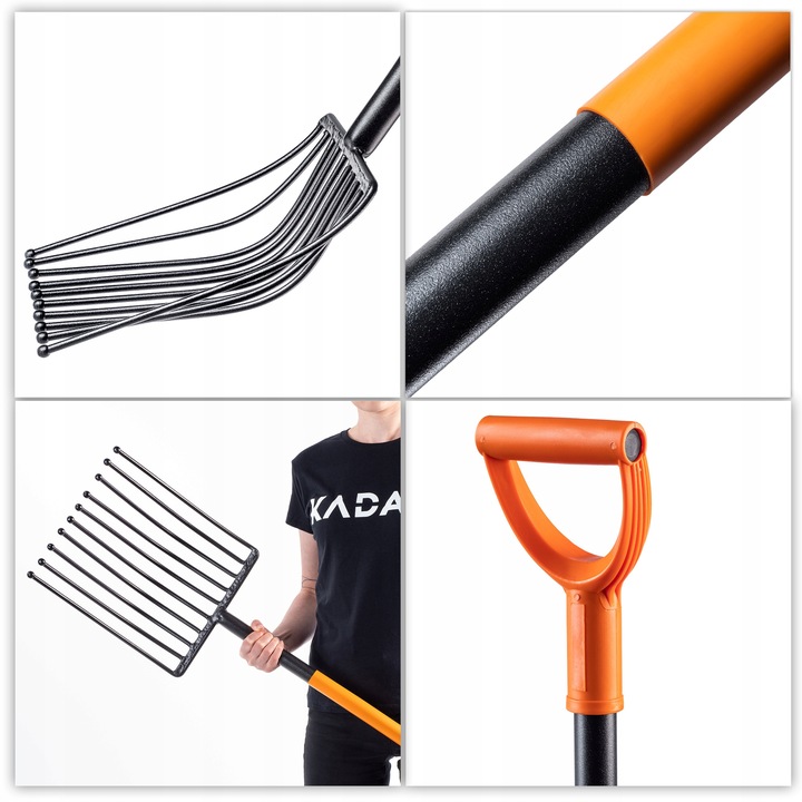 WIDŁY GABLE DO ZIEMNIAKÓW BURAKÓW 10 ZĘBNE METALOWE SOLIDNE MOCNE 130