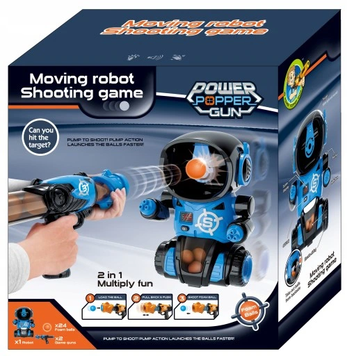 ROBOT CEL do STRZELANIA GRA 2 PISTOLETY NA KULKI