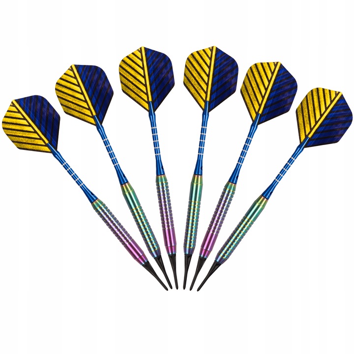 Matepro DUŻY ELEGANCKI ZESTAW RZUTKI LOTKI DART SOFT TIPS ALUMINIUM