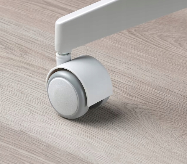 Kółka do fotela obrotowego BIAŁE 50 mm fi.11 mm