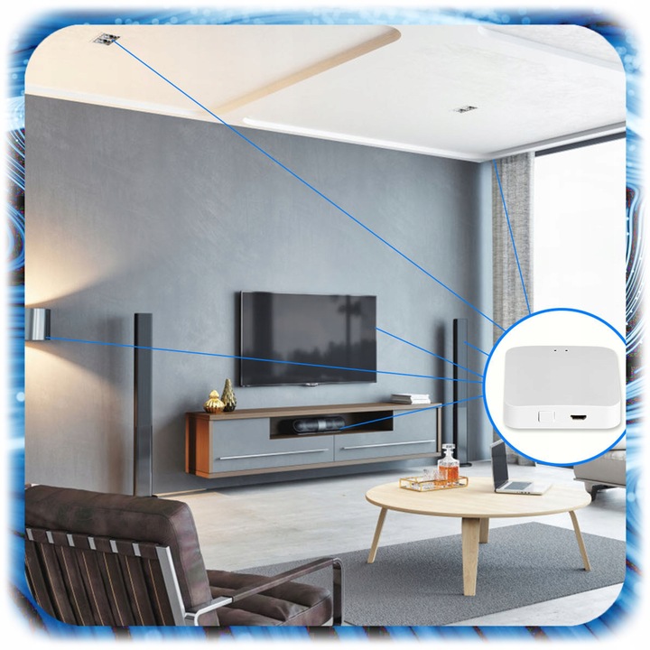 BRAMKA ZigBee 3.0 BRAMA Centrala Centralka SMART LIFE WIFI Centralka