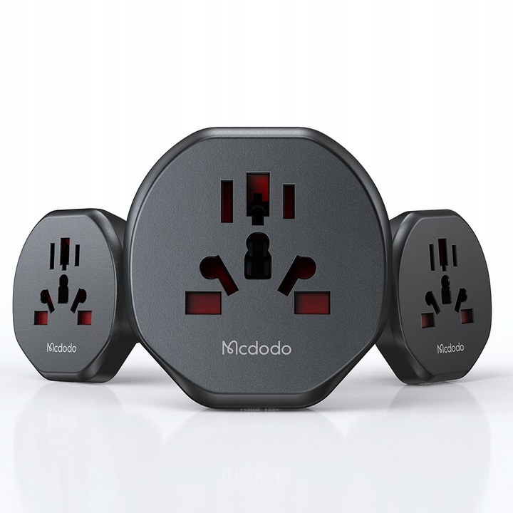 MCDODO ADAPTER PODRÓŻNY PRZEJŚCIÓWKA ANGIELSKA WTYCZKA EU DO USA EU US