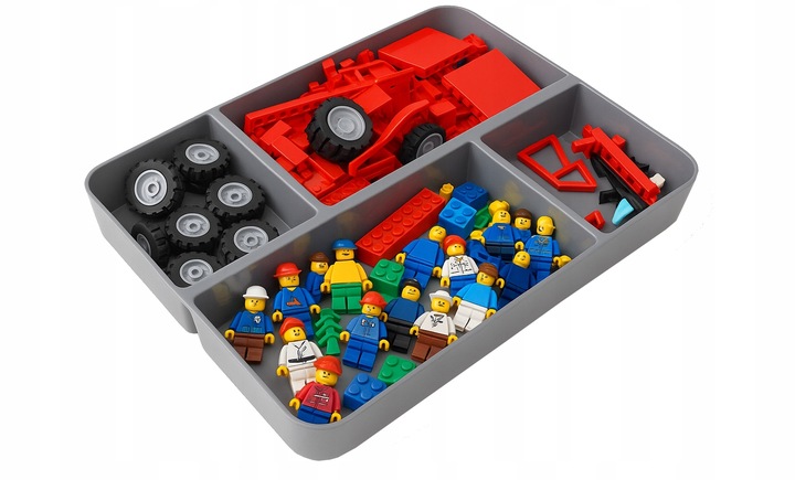 Pojemnik 15,5 l pudełko na klocki lego przezroczysty organizer z