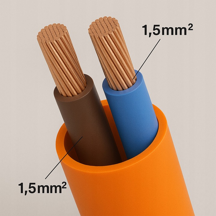 PRZEDŁUŻACZ OGRODOWY DO KOSIARKI BUDOWLANY POJEDYŃCZY GRUBY SZNUR